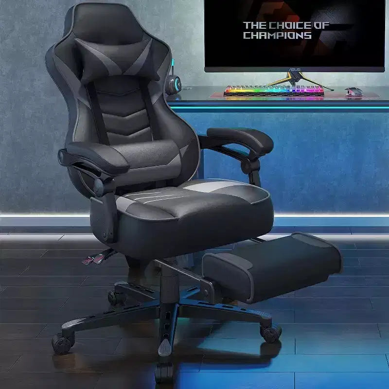Chaise de jeu avec repose-pieds et support lombaire