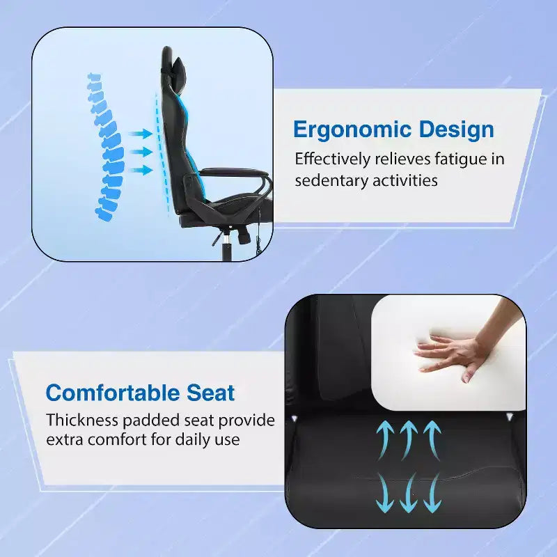 Chaise de bureau de massage Gaming Chiar confortable et élégante