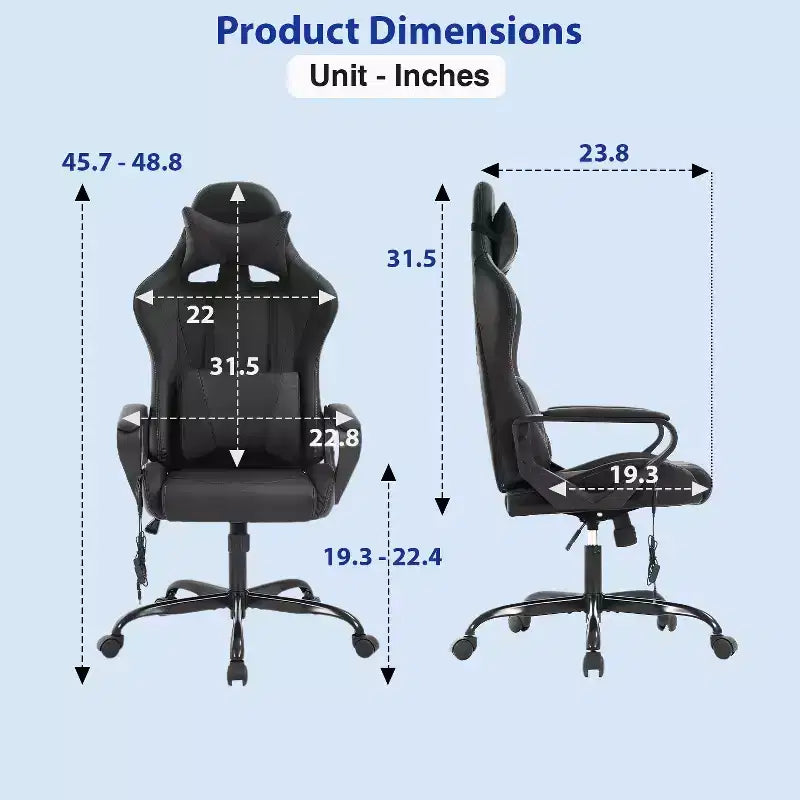 Chaise de bureau de massage Gaming Chiar confortable et élégante