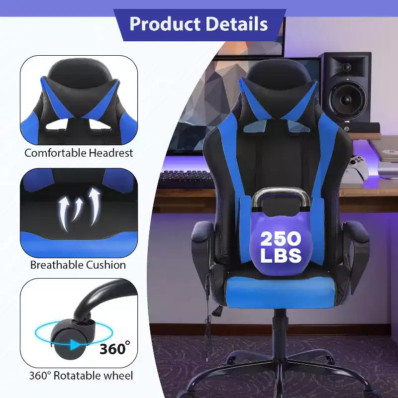 Chaise de bureau de massage Gaming Chiar confortable et élégante