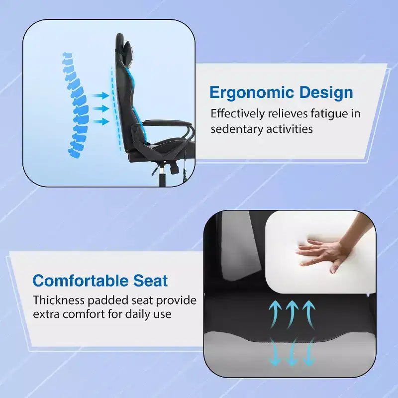 Chaise de bureau de massage Gaming Chiar confortable et élégante