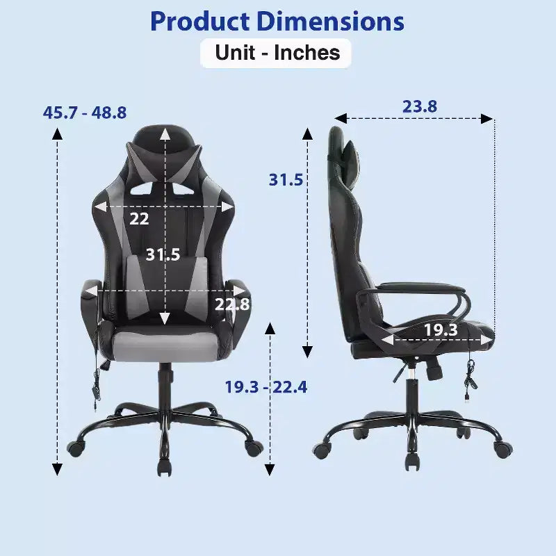 Chaise de bureau de massage Gaming Chiar confortable et élégante