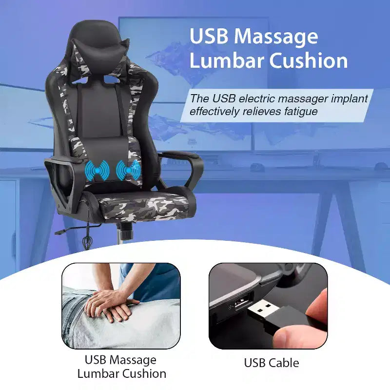 Chaise de bureau de massage Gaming Chiar confortable et élégante