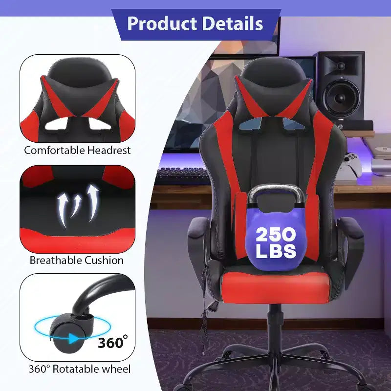 Chaise de bureau de massage Gaming Chiar confortable et élégante