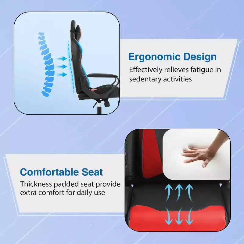 Chaise de bureau de massage Gaming Chiar confortable et élégante