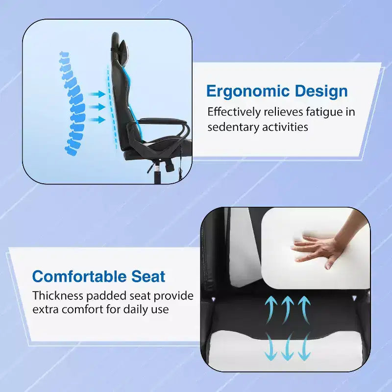 Chaise de bureau de massage Gaming Chiar confortable et élégante