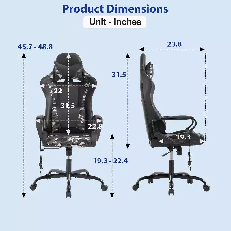 Chaise de bureau de massage Gaming Chiar confortable et élégante
