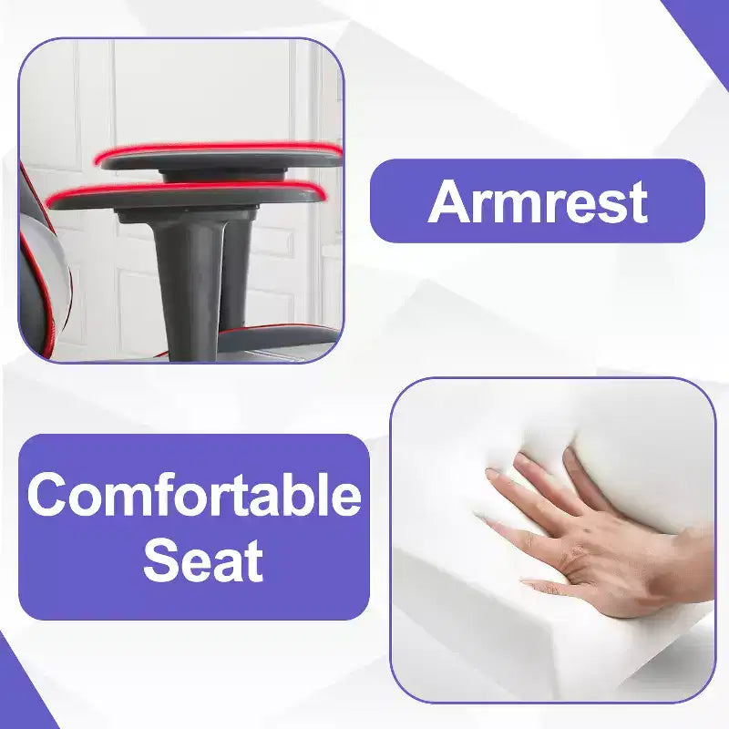 Chaise Gaming Fauteuil Gamer avec Support Lombaire