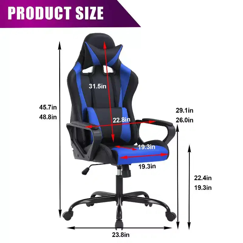 Chaise de bureau gamer Fauteuil de bureau Chaise d'ordinateur