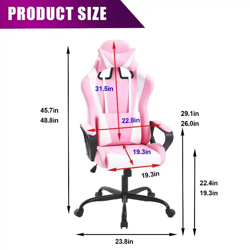 Chaise de bureau gamer Fauteuil de bureau Chaise d'ordinateur