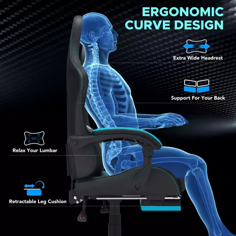 Fauteuil de gaming et massage très grand modèle