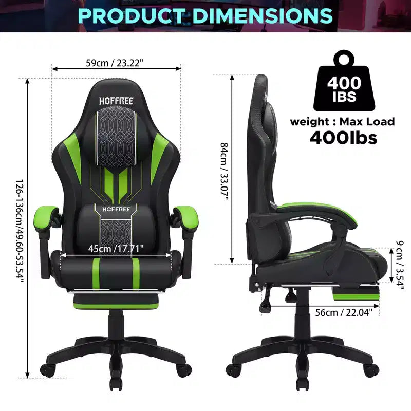 Fauteuil de gaming et massage très grand modèle