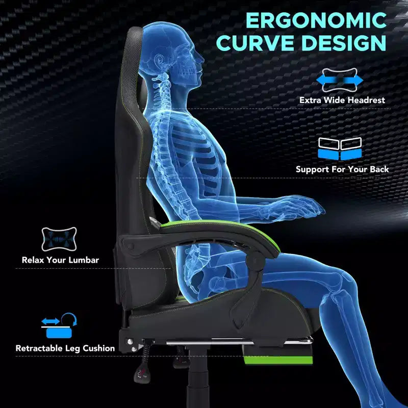 Fauteuil de gaming et massage très grand modèle