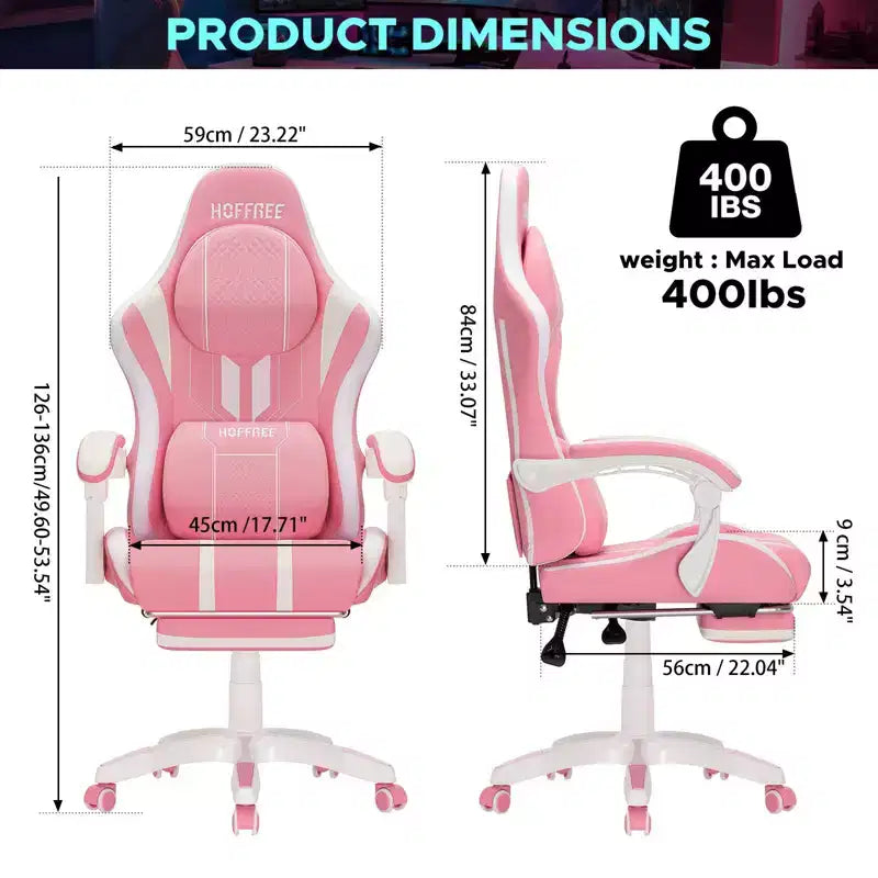 Fauteuil de gaming et massage très grand modèle