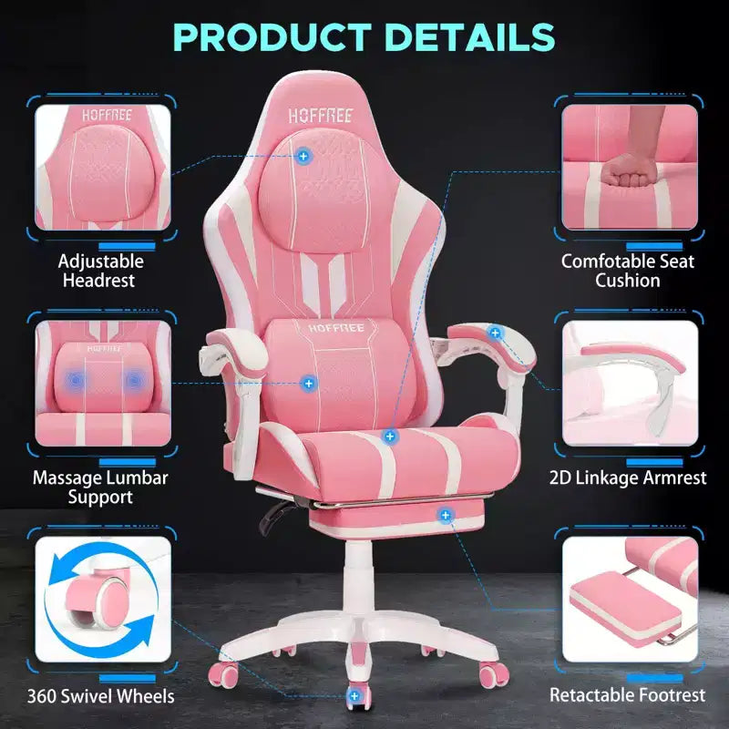 Fauteuil de gaming et massage très grand modèle