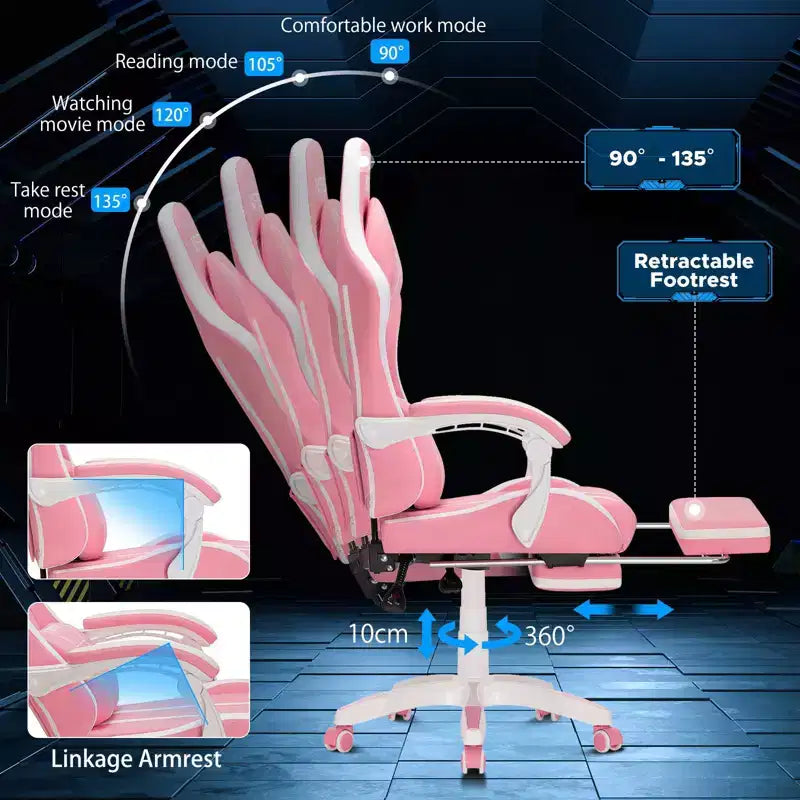 Fauteuil de gaming et massage très grand modèle