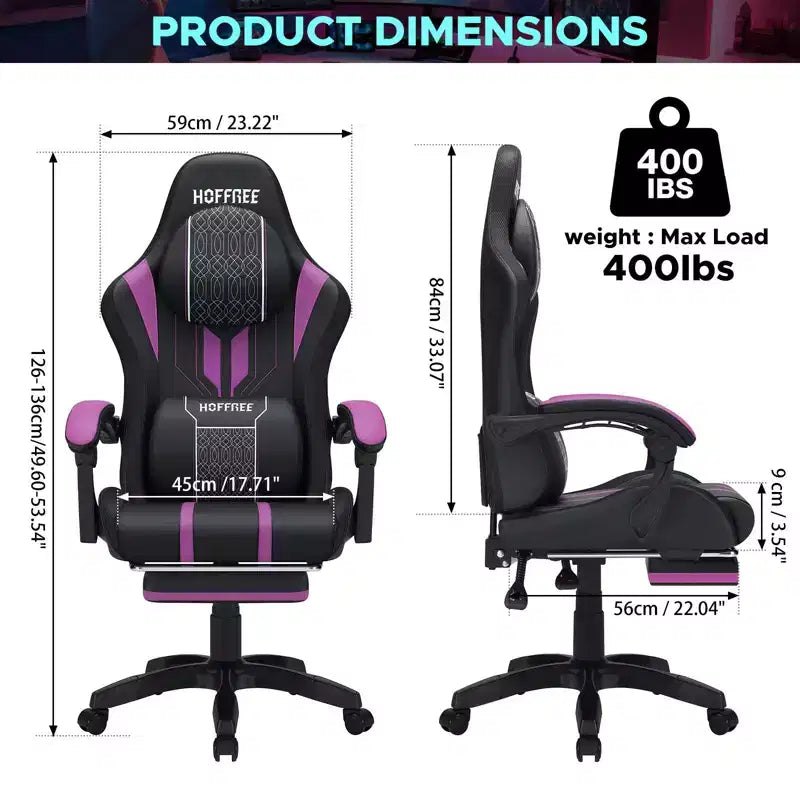 Fauteuil de gaming et massage très grand modèle