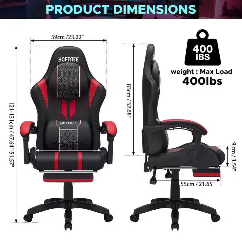 Fauteuil de gaming et massage très grand modèle