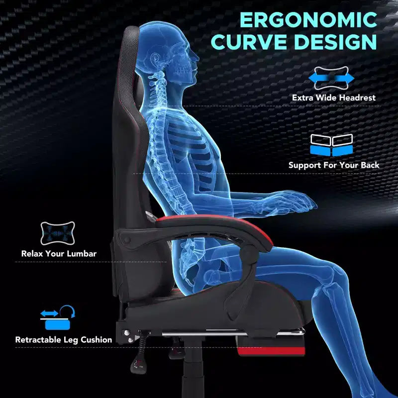 Fauteuil de gaming et massage très grand modèle