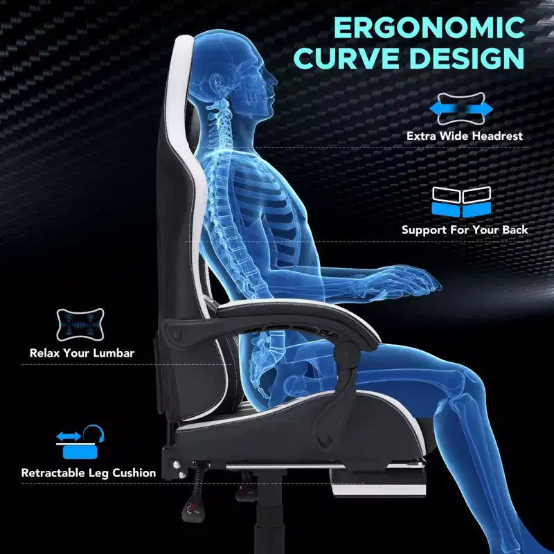 Fauteuil de gaming et massage très grand modèle
