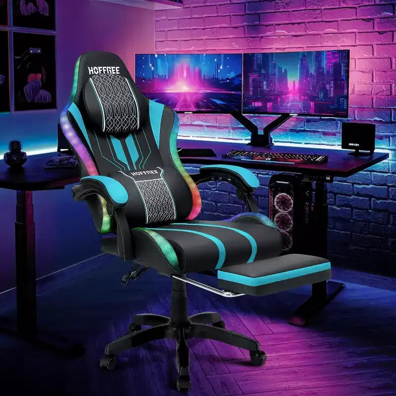Fauteuil de bureau gaming ergonomique massant XL