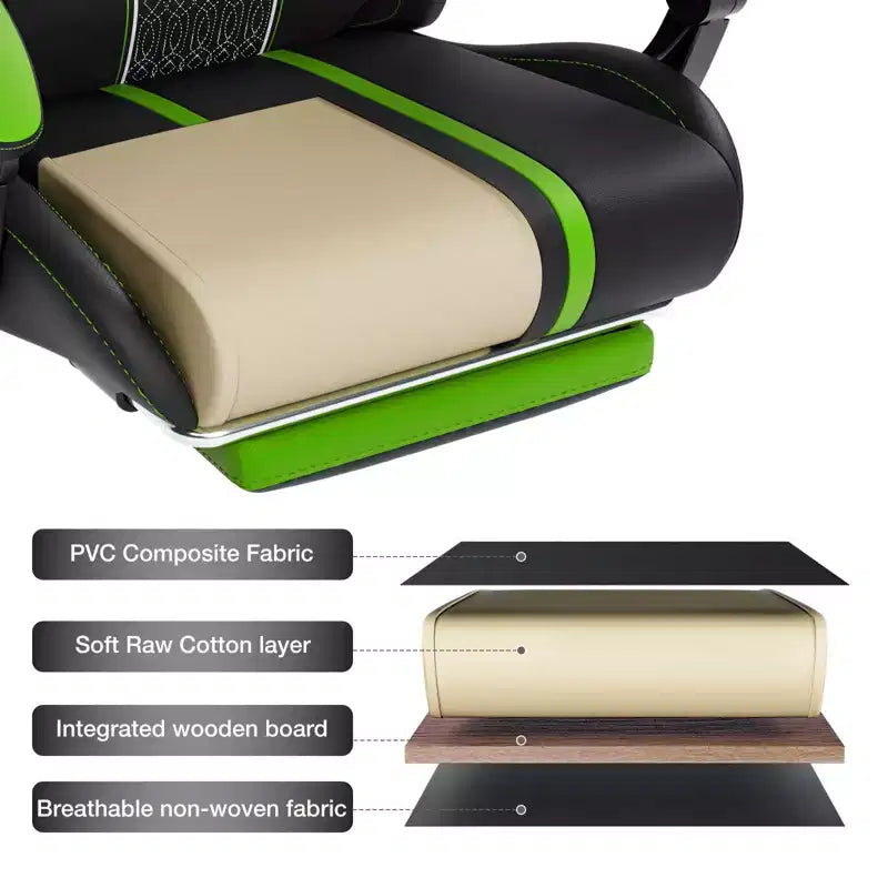 Fauteuil de bureau gaming ergonomique massant XL