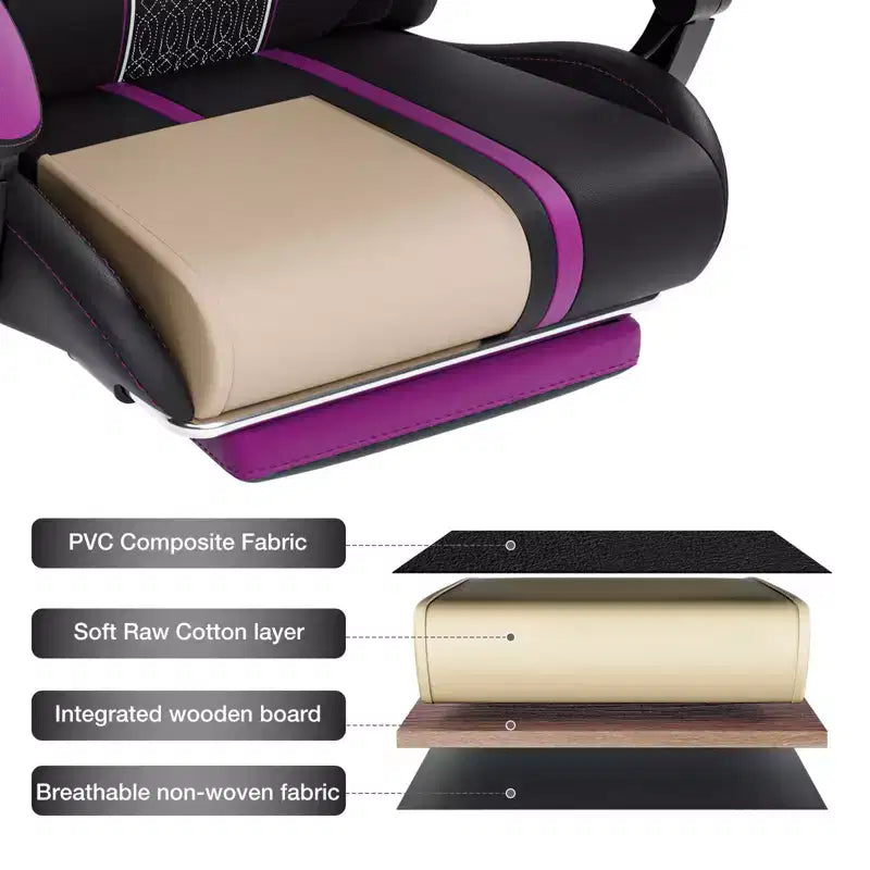 Fauteuil de bureau gaming ergonomique massant XL