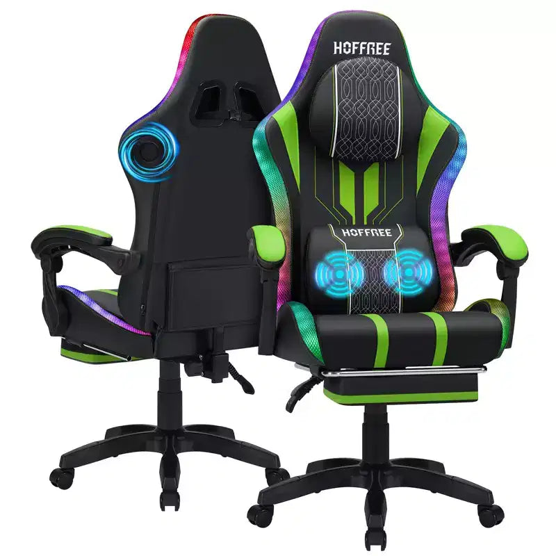 Fauteuil de bureau gaming ergonomique massant XL