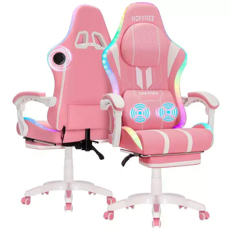 Fauteuil de bureau gaming ergonomique massant XL