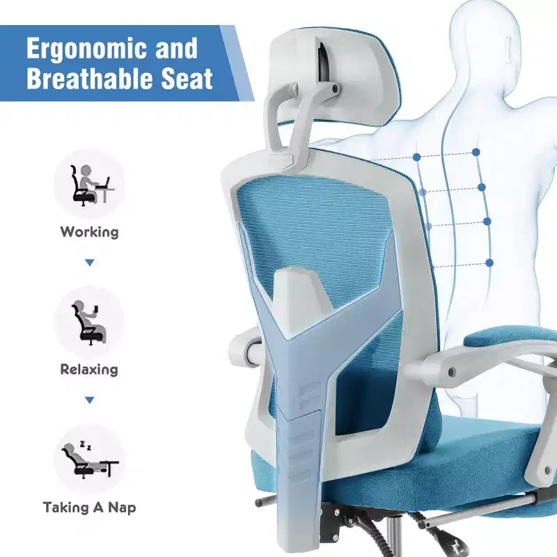 Chaise de jeu ergonomique en maille
