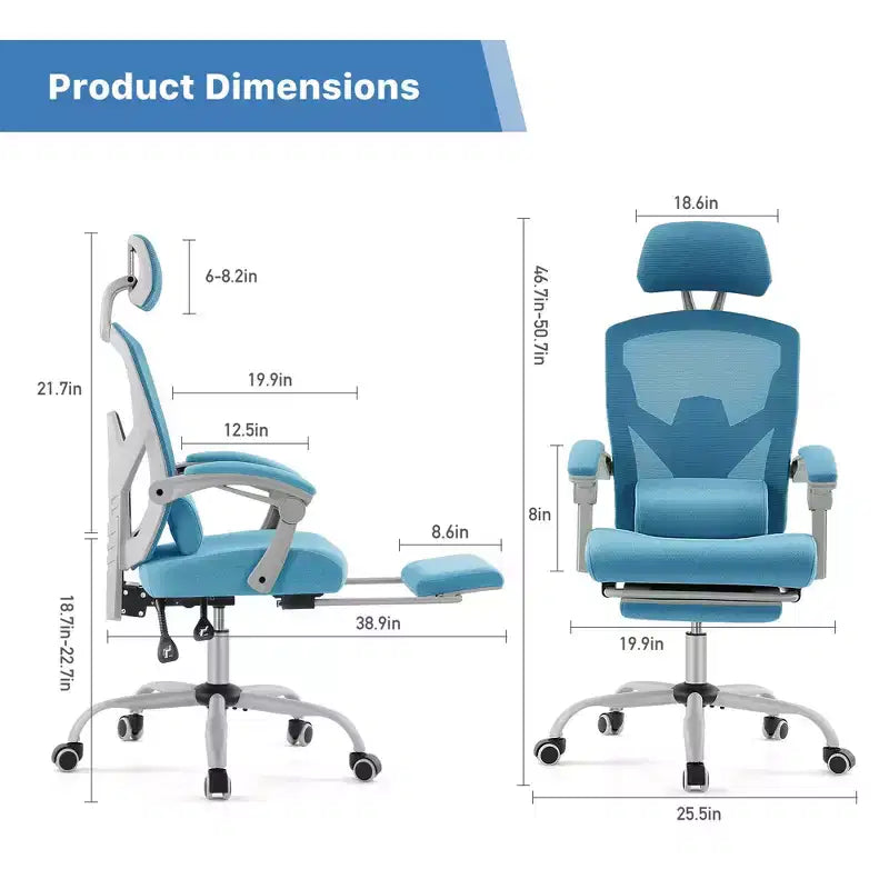 Chaise de jeu ergonomique en maille