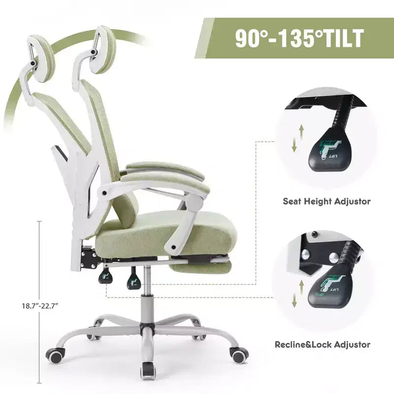 Chaise de jeu ergonomique en maille