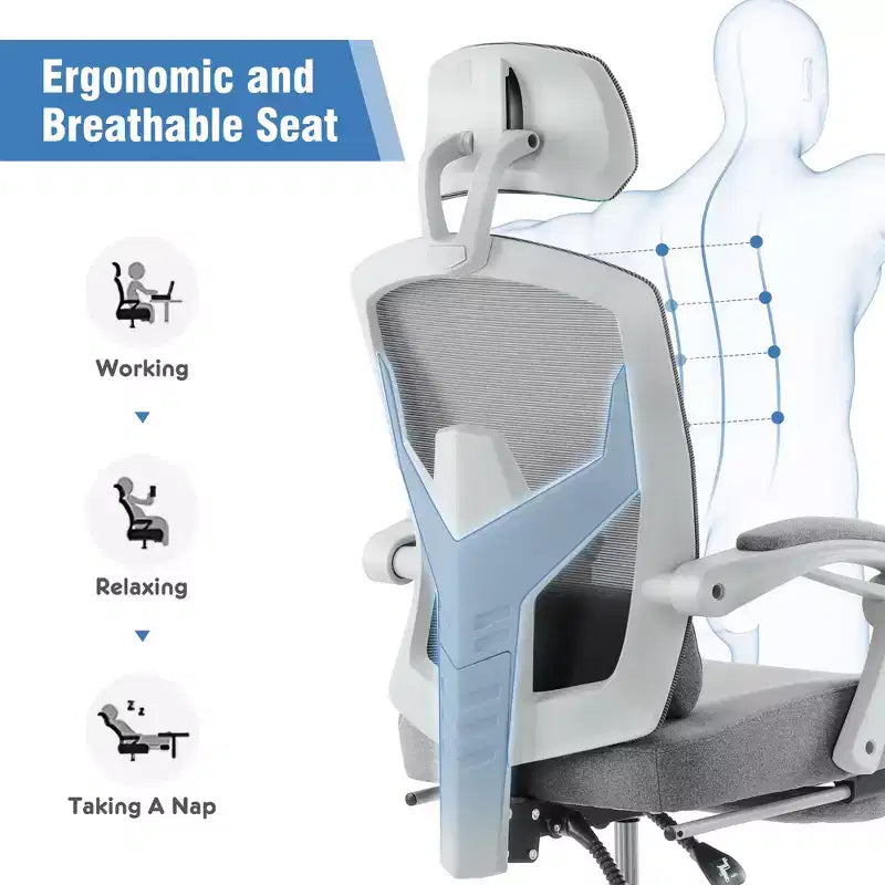 Chaise de jeu ergonomique en maille