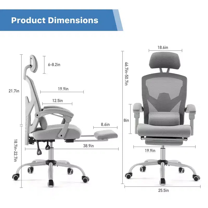 Chaise de jeu ergonomique en maille