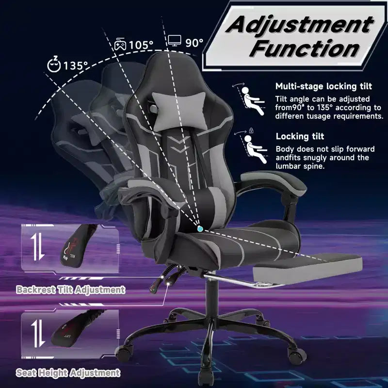 Chaise gaming, Fauteuil de bureau, Chaise ergonomique