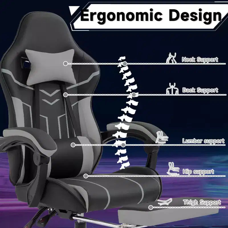 Chaise gaming, Fauteuil de bureau, Chaise ergonomique