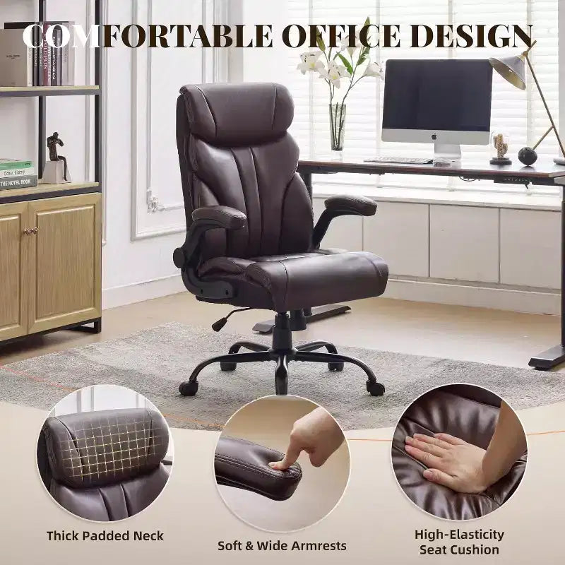Chaise de bureau à dossier haut, chaise de bureau informatique