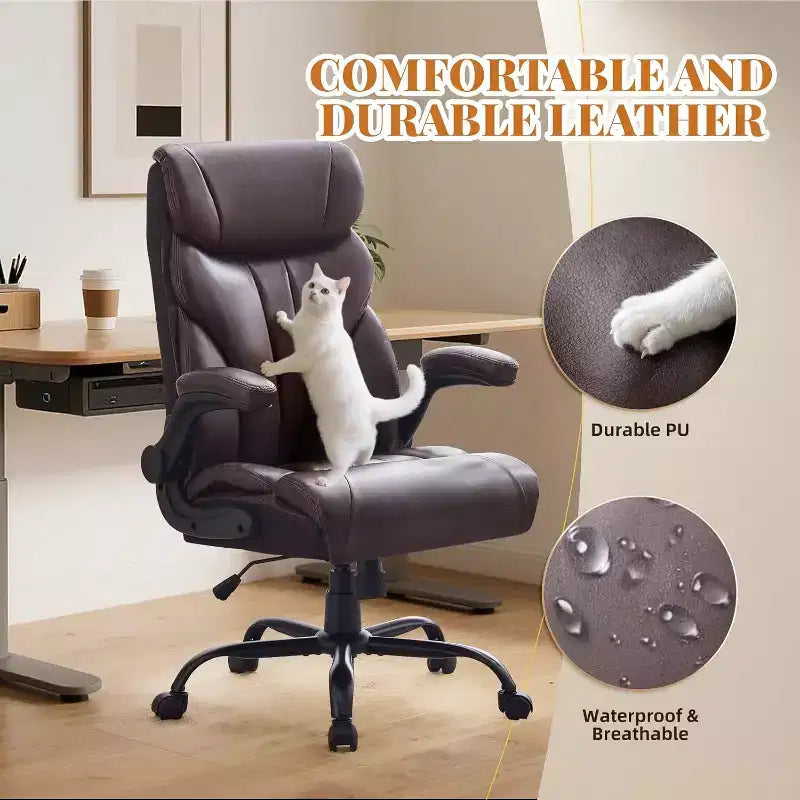Chaise de bureau à dossier haut, chaise de bureau informatique