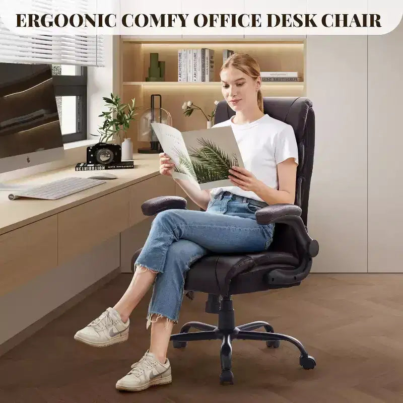Chaise de bureau à dossier haut, chaise de bureau informatique