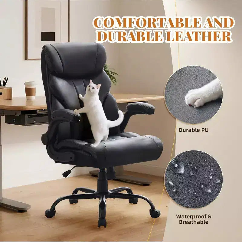 Chaise de bureau à dossier haut, chaise de bureau informatique