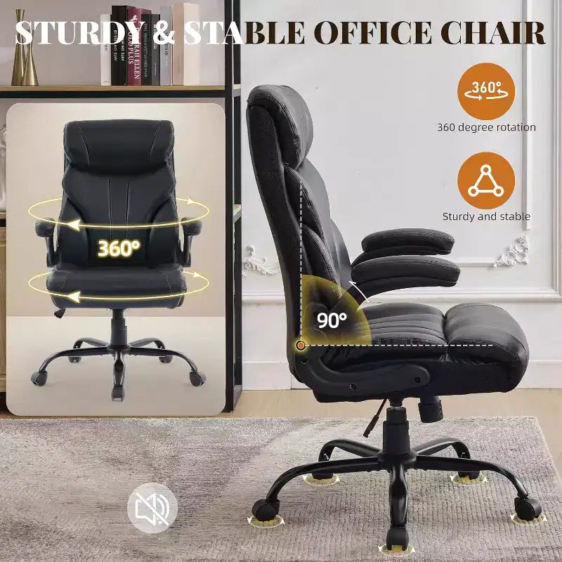Chaise de bureau à dossier haut, chaise de bureau informatique