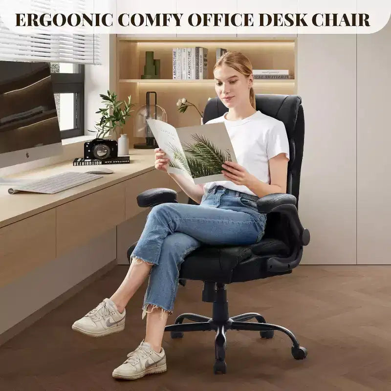 Chaise de bureau à dossier haut, chaise de bureau informatique