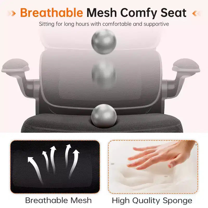 Chaise Confortable en Maille Respirante