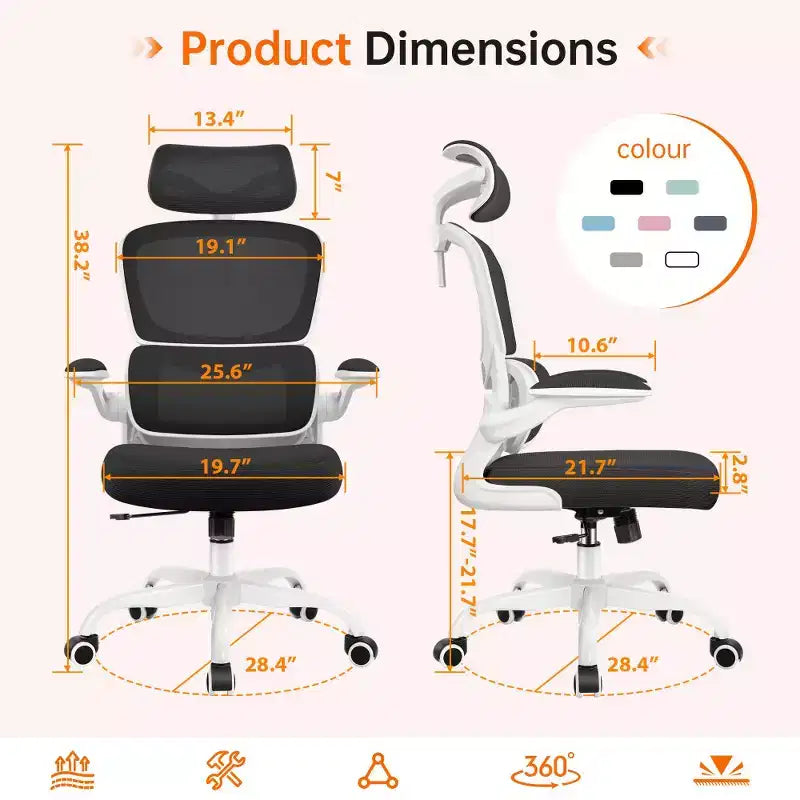 Chaise Confortable en Maille Respirante