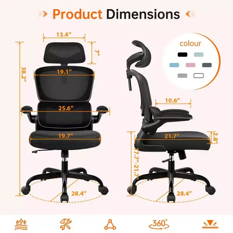 Chaise Confortable en Maille Respirante
