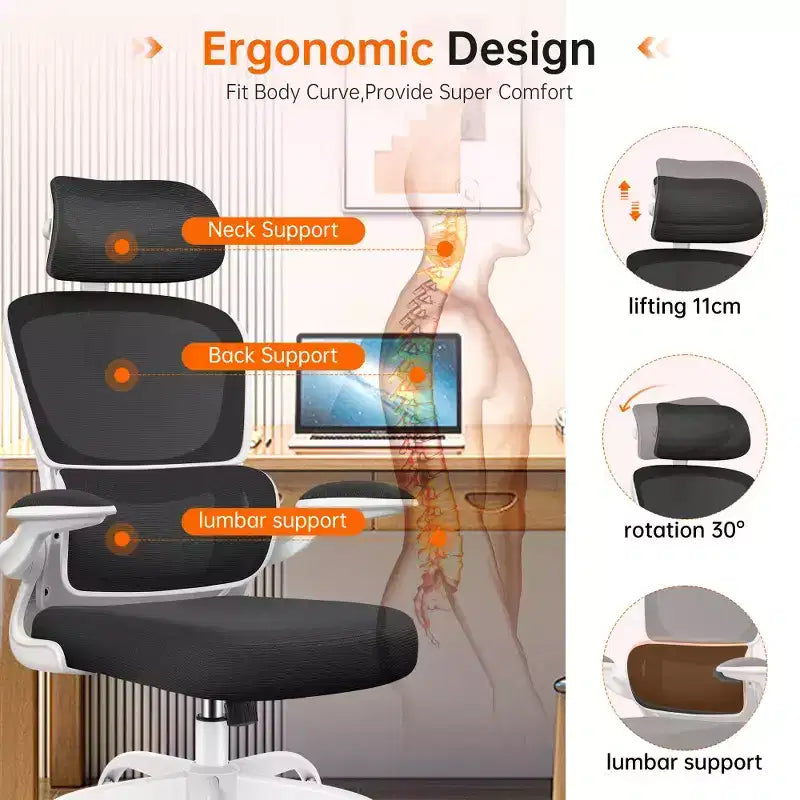 Chaise Confortable en Maille Respirante