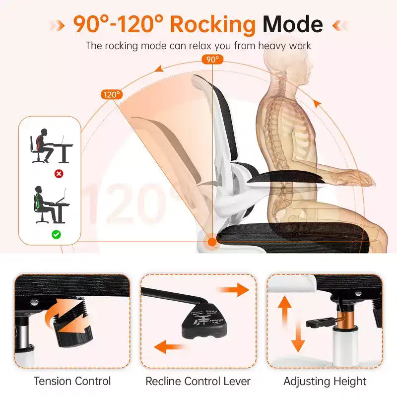 Chaise Confortable en Maille Respirante