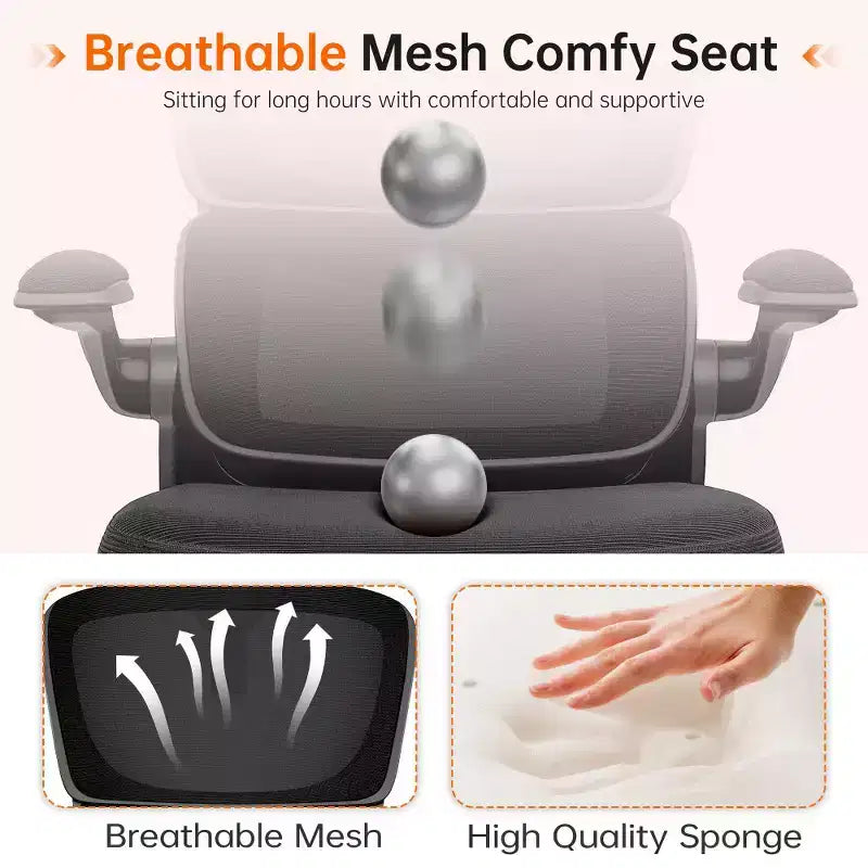 Chaise Confortable en Maille Respirante