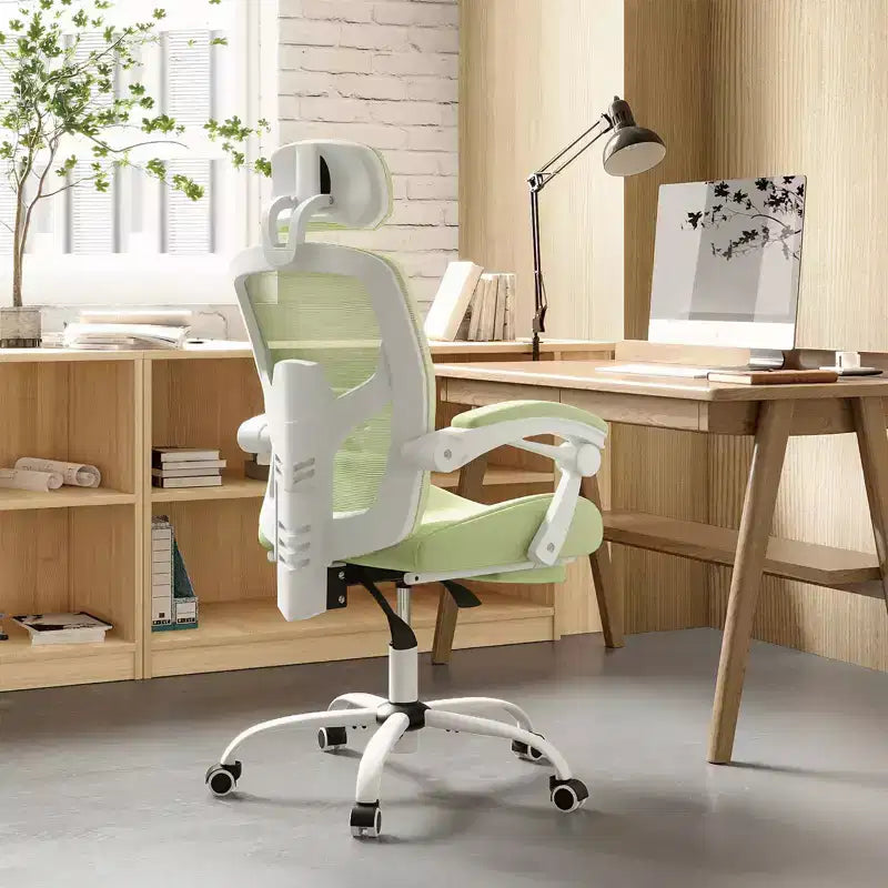 Chaise de bureau ergonomique avec repose-pieds escamotable, Chaise gaming
