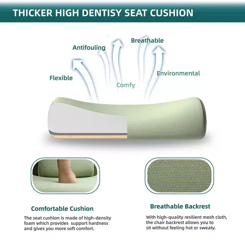 Chaise de bureau ergonomique avec repose-pieds escamotable, Chaise gaming